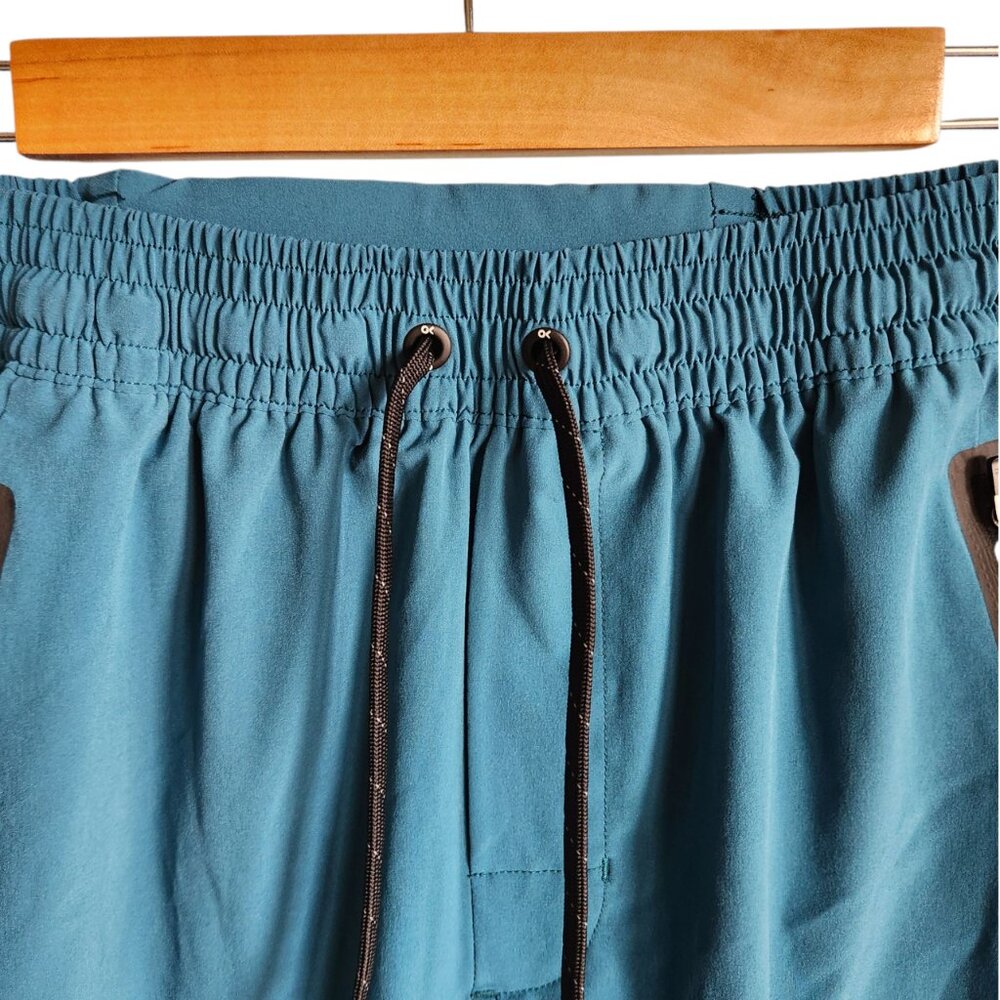 Outerknown Active Shorts Blue Medium Men's Workout Gym Pockets Unlined 7" Inseam - Picture 3 of 10